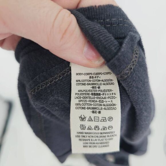 We The Free People Crochet Boho Tank Gray M - Picture 5 of 6